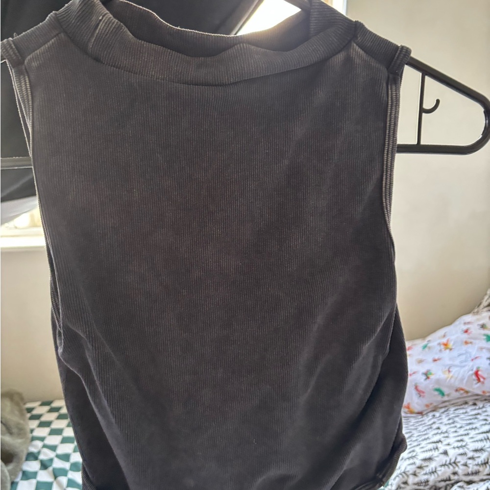 Women's Sleeveless Black Top